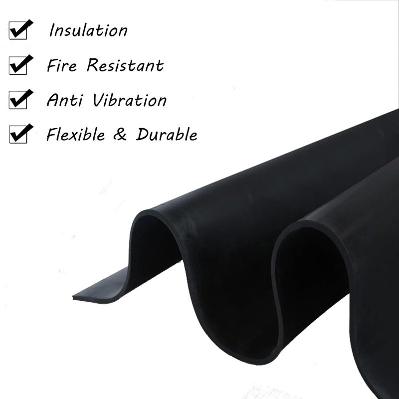 FOYLEAD Silicone Rubber Sheet,Heat Resistant, Heavy Duty,Hardness 55A,12 x 12 Inch, 1/25 Inch Thickness for DIY Gaskets, Pads, Seals, Crafts, Flooring,Cushioning of Anti-Vibration, Anti-Slip - Image 4